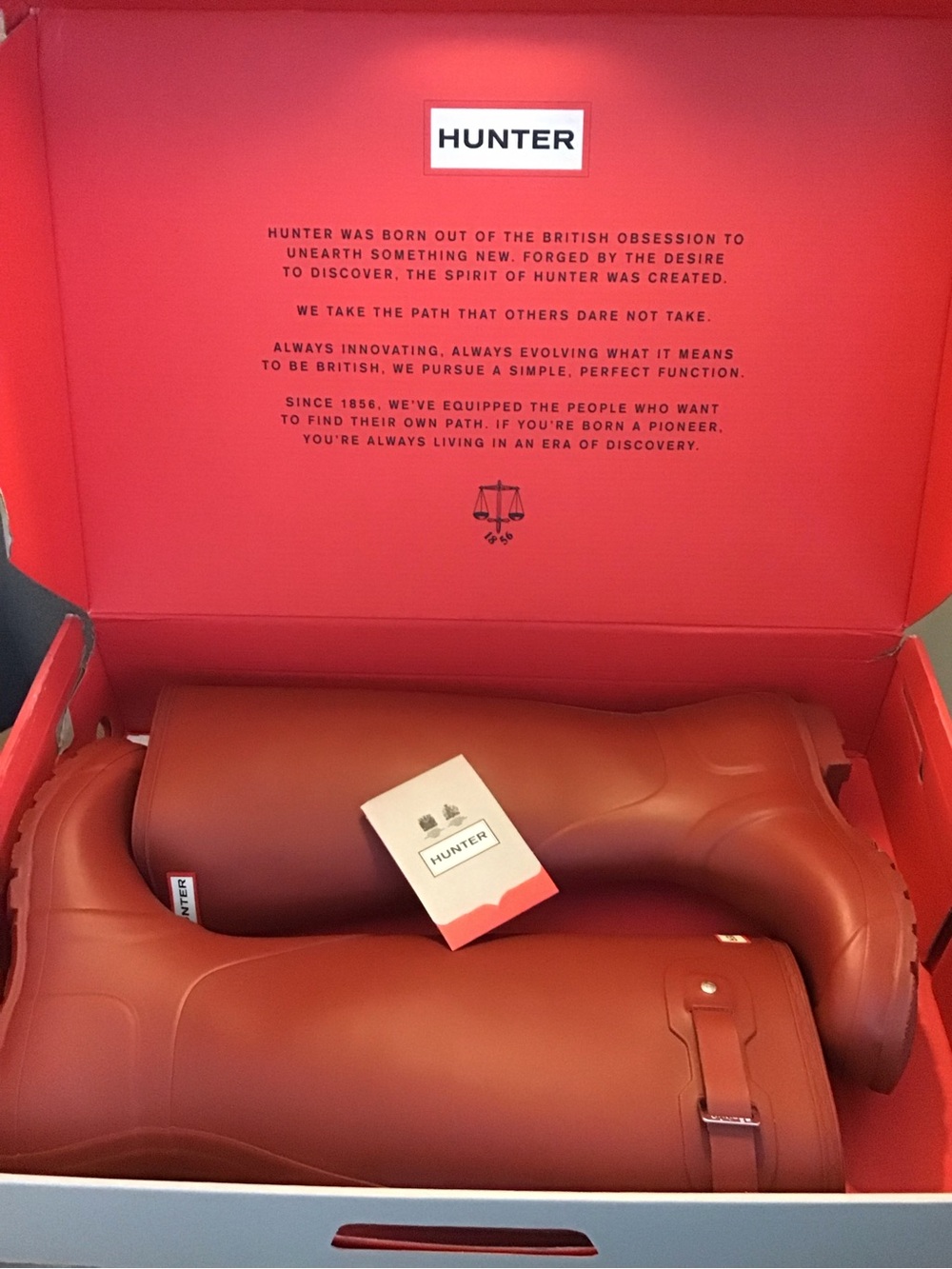 Hunter Matte Red Knee-High Rain Boots